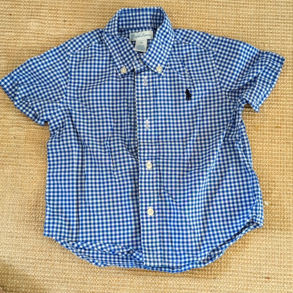 18 month Ralph Lauren gingham shirt